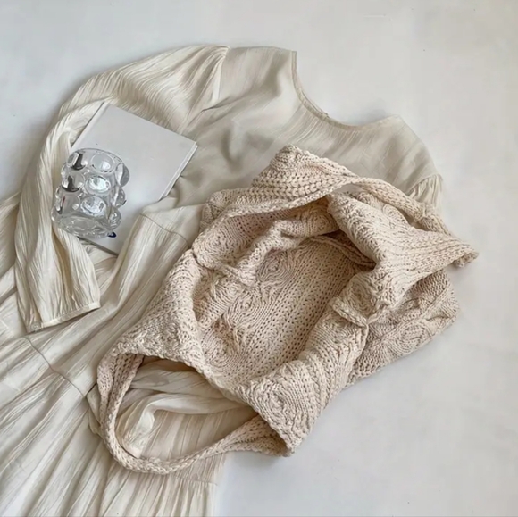 Vintage Knitted Boho Shoulder Bag - Picture 6 of 11